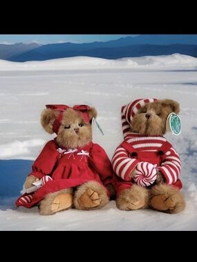 Bearington Bears Peter Peppermint #1575 & Candi Cane #1576 With All Tags